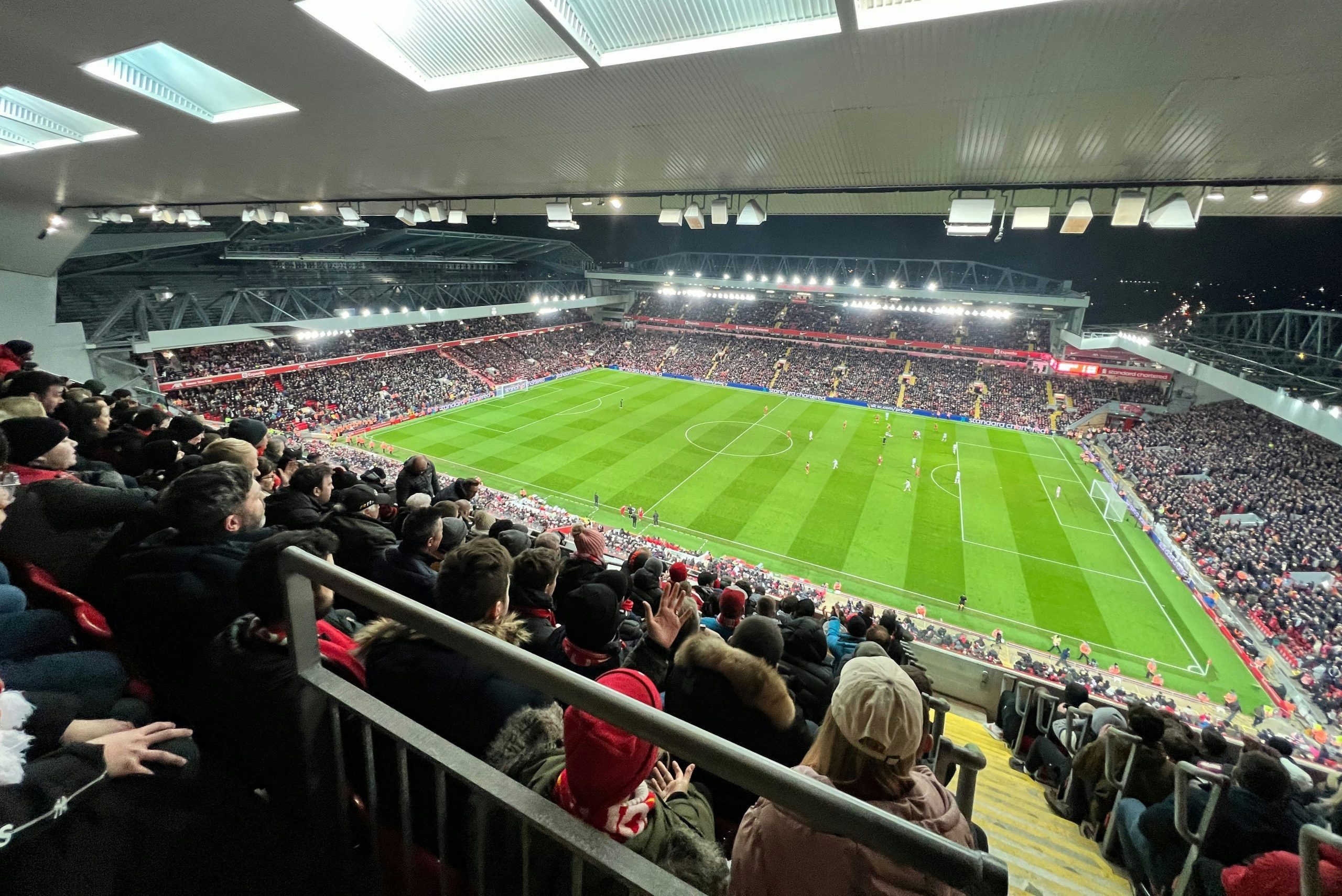 Fans de Liverpool à Anfield