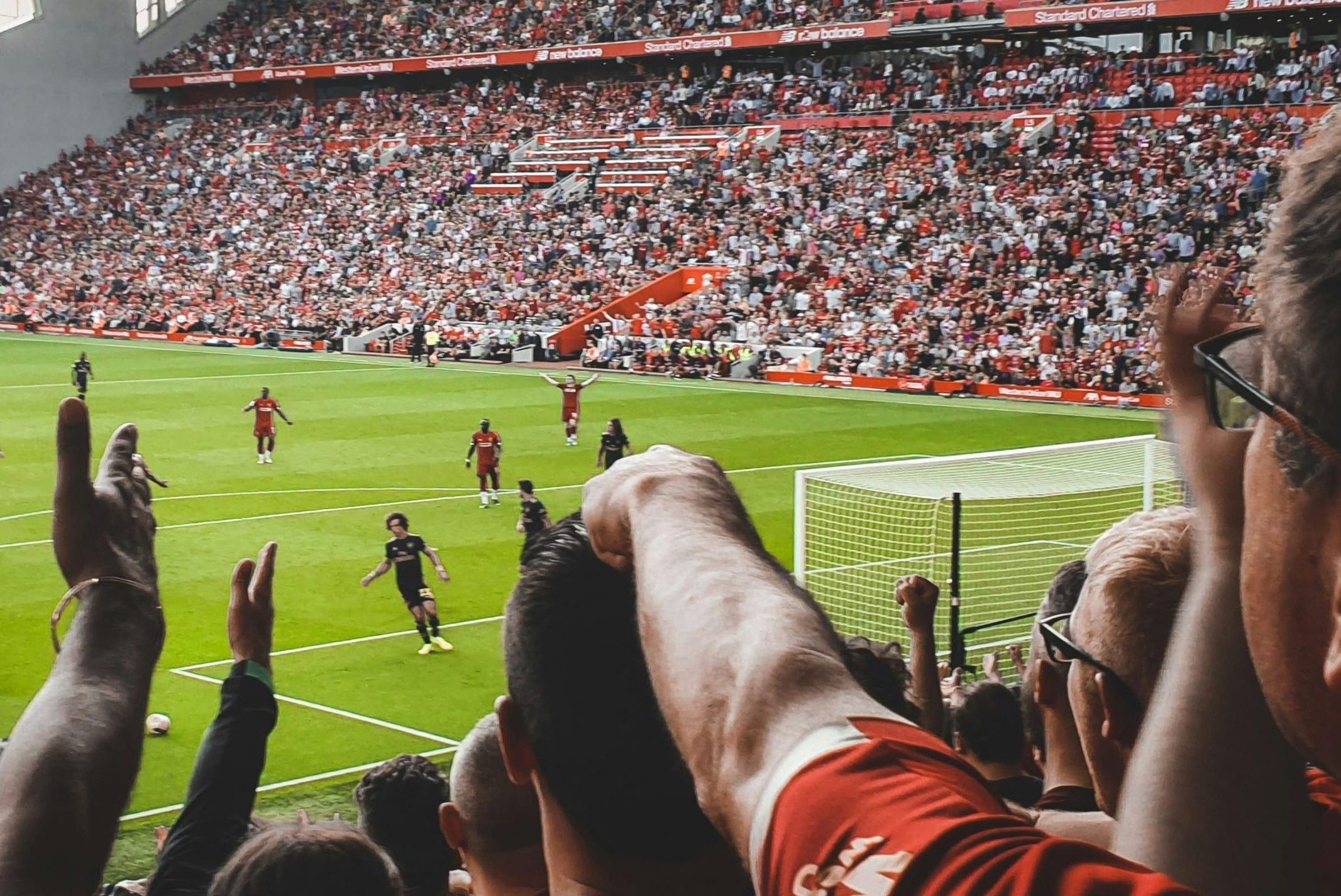 Fans de Liverpool à Anfield