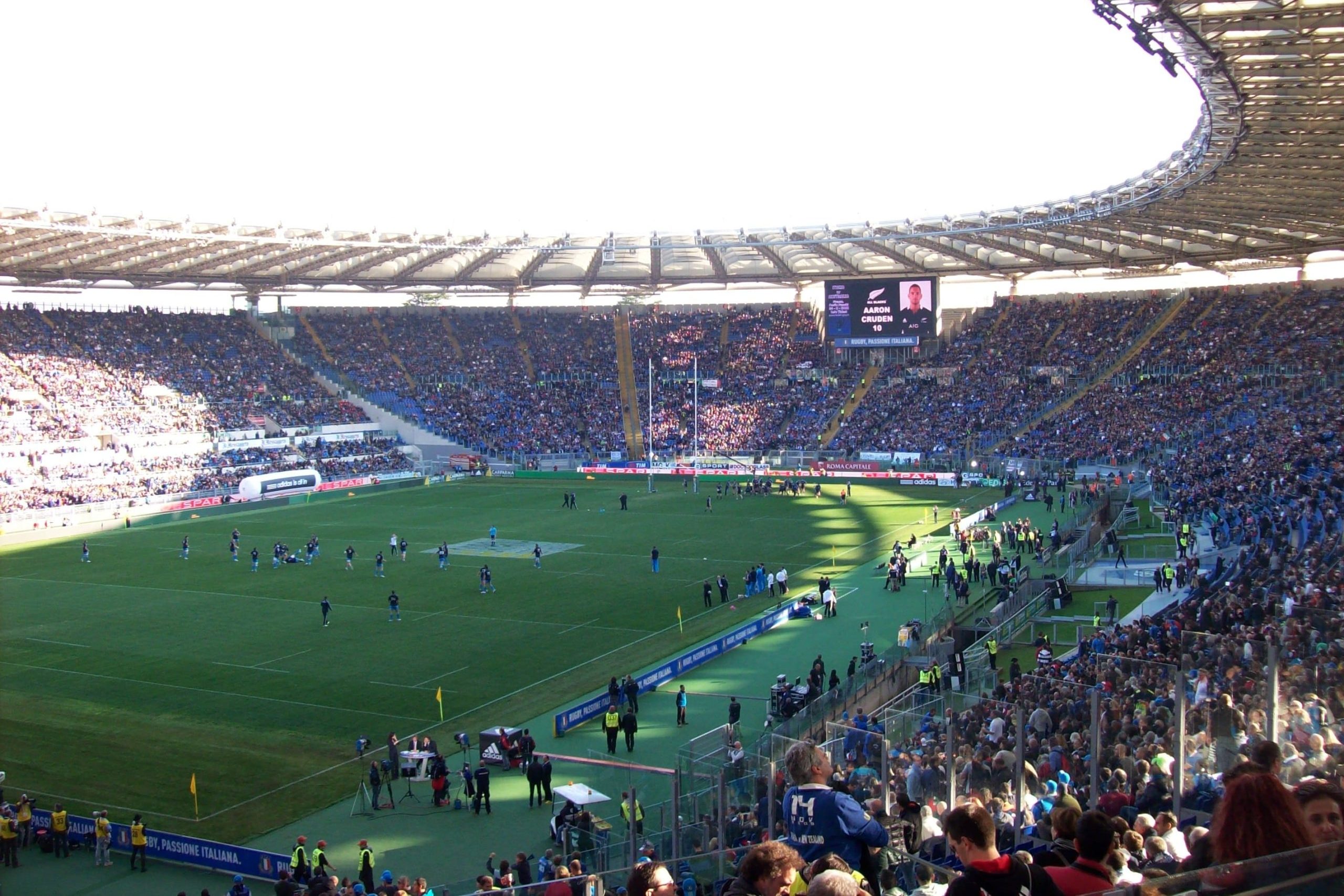Test match rugby entre l'Italie et la Nouvelle-Zélande au Stadio Olimpico de Rome