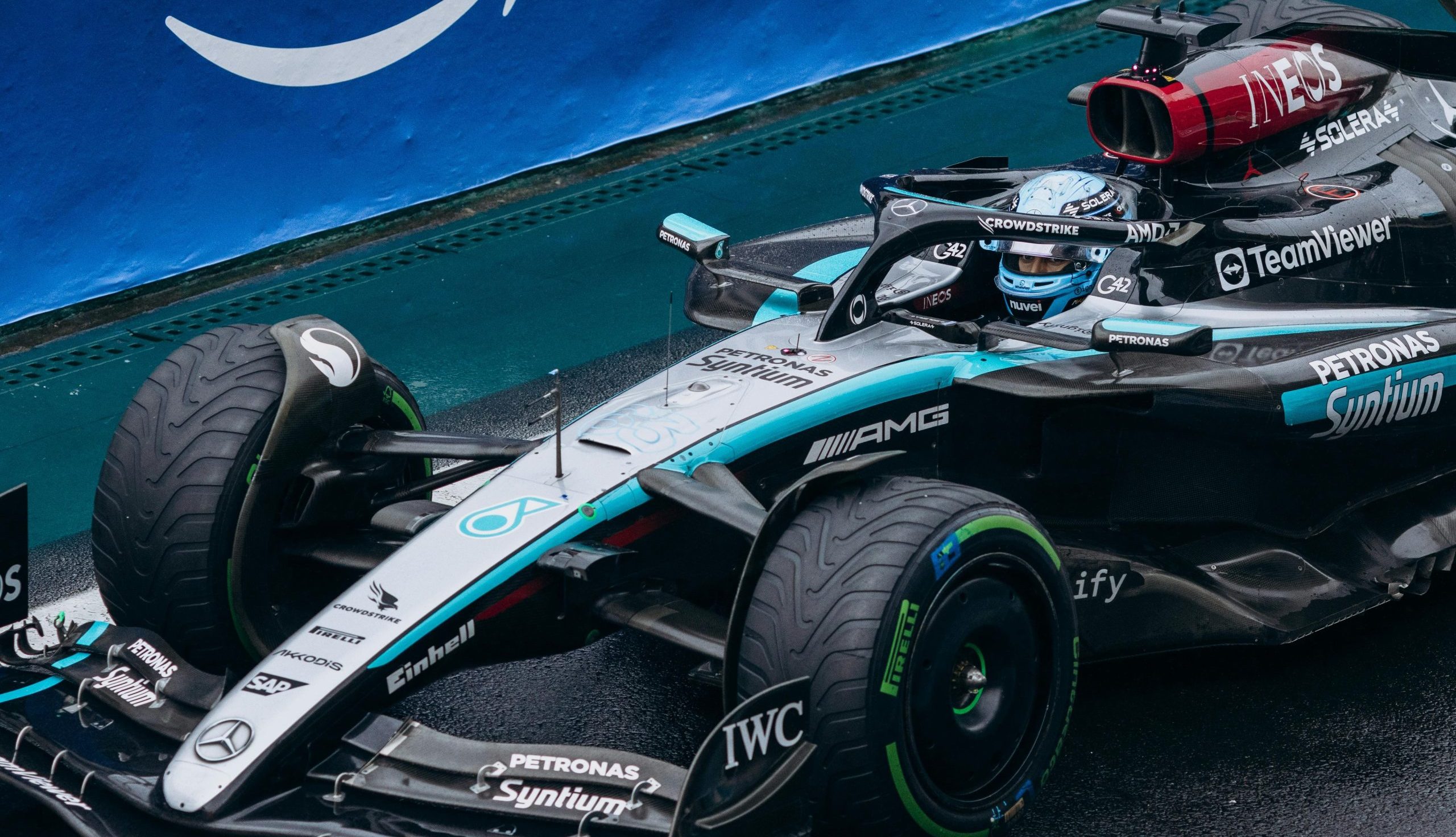 Pilote britannique George Russell - Formule 1 - Ecurie Mercedes