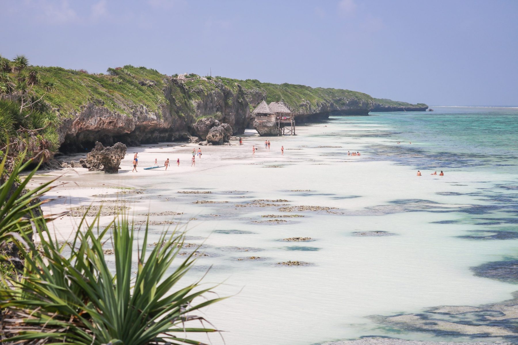 plage de zanzibar sable blanc et eai turquoise